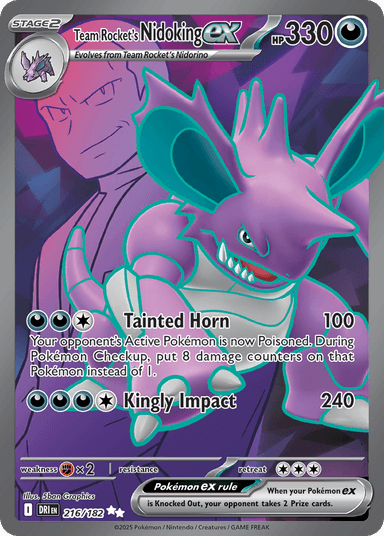 Nidoking-ex de la Team Rocket